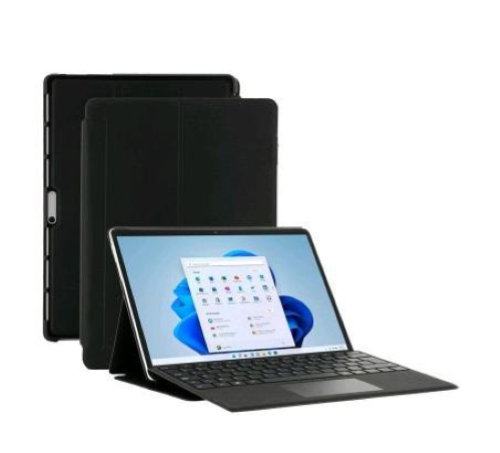 SAMSUNG GALAXY TAB S10 ULTRA/ S9 ULTRA BOOK COVER & KEYBOARD CUSTODIA + TASTIERA CON TASTO AI DEDICATO NERO